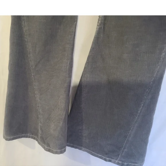 Y2K True Religion Joey Big T Gray Corduroy Flared Low Rise 28 X 30 Jeans - Picture 4 of 8